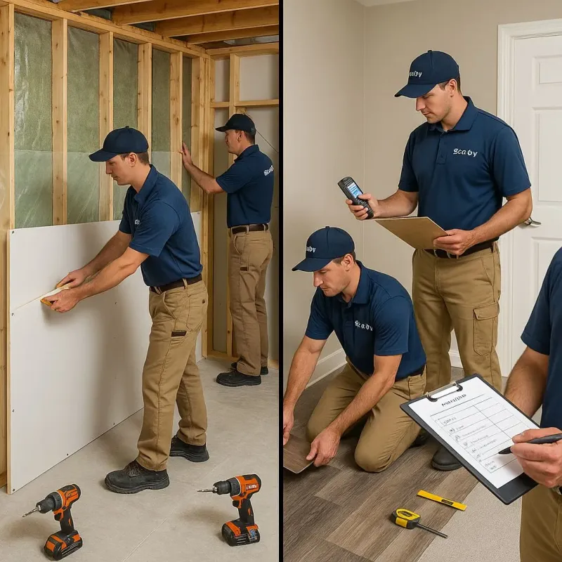Repairs and Reconstruction process in East Concord, NH